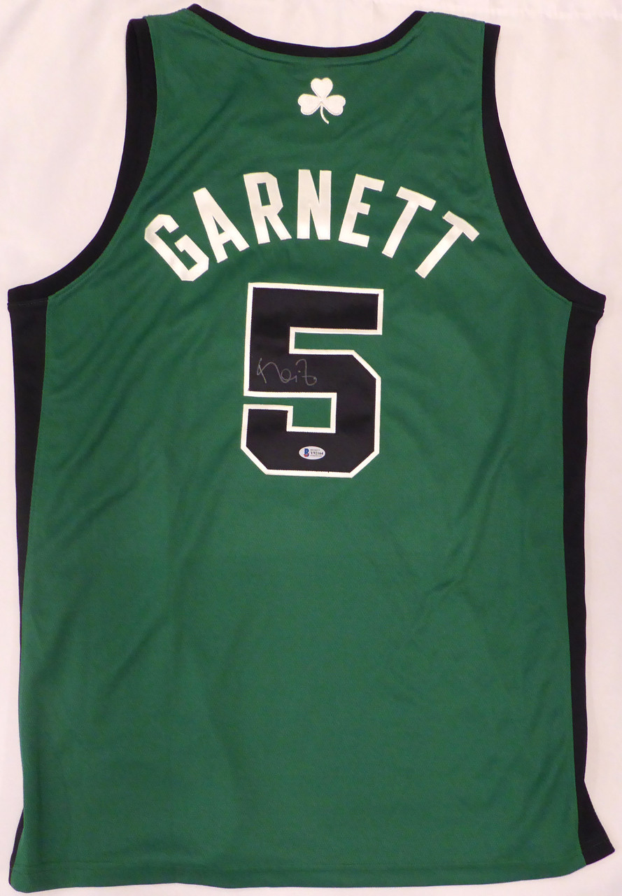 Boston Celtics Kevin Garnett Autographed Green Adidas Jersey