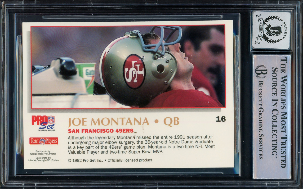 その他 Joe Montana Auto psa9 1991 Upper Deck Football #9 of 9 Joe Montana Auto Autograph