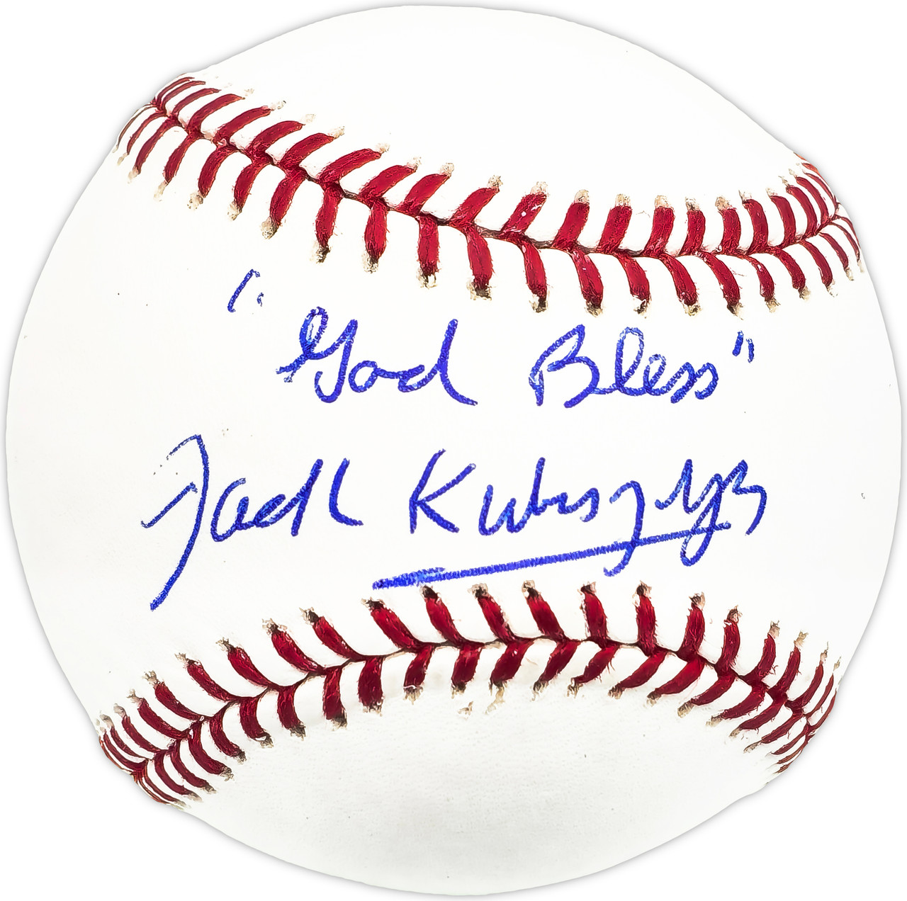 Jack Kubiszyn Autographed Official MLB Baseball Cleveland Indians