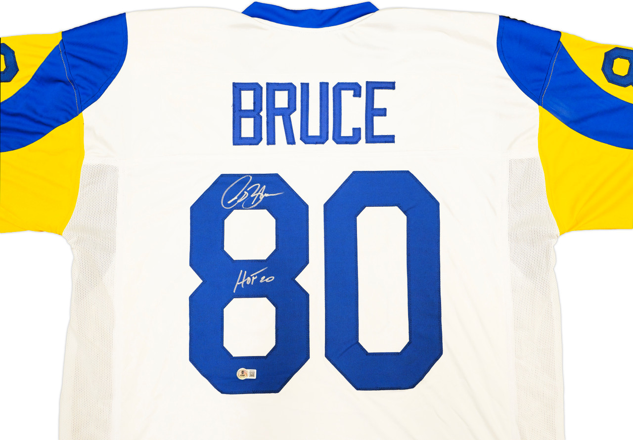 St. Louis Rams Isaac Bruce Autographed White Jersey 
