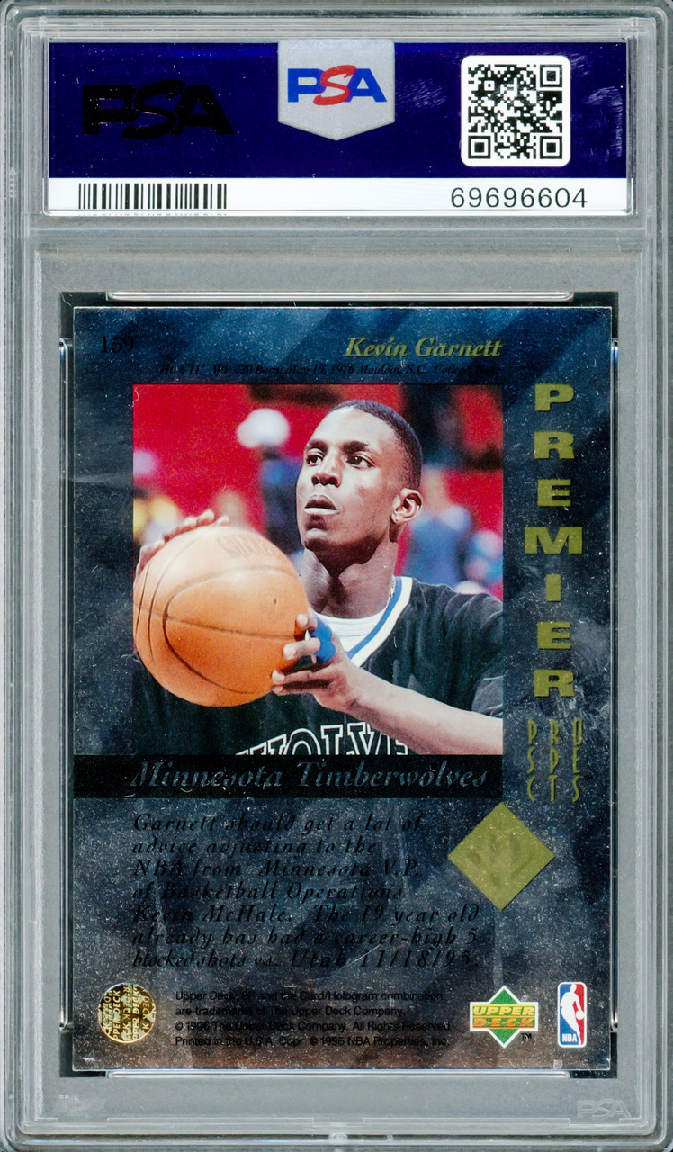その他 KEVIN GARNETT auto psa9 Kevin Garnett Autographed 1995-96 Upper Deck SP Rookie Card