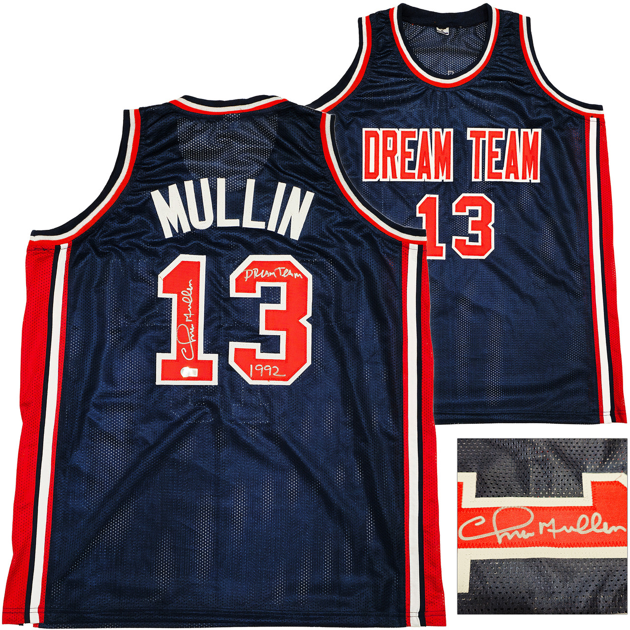 Team USA Chris Mullin Autographed Blue Jersey 