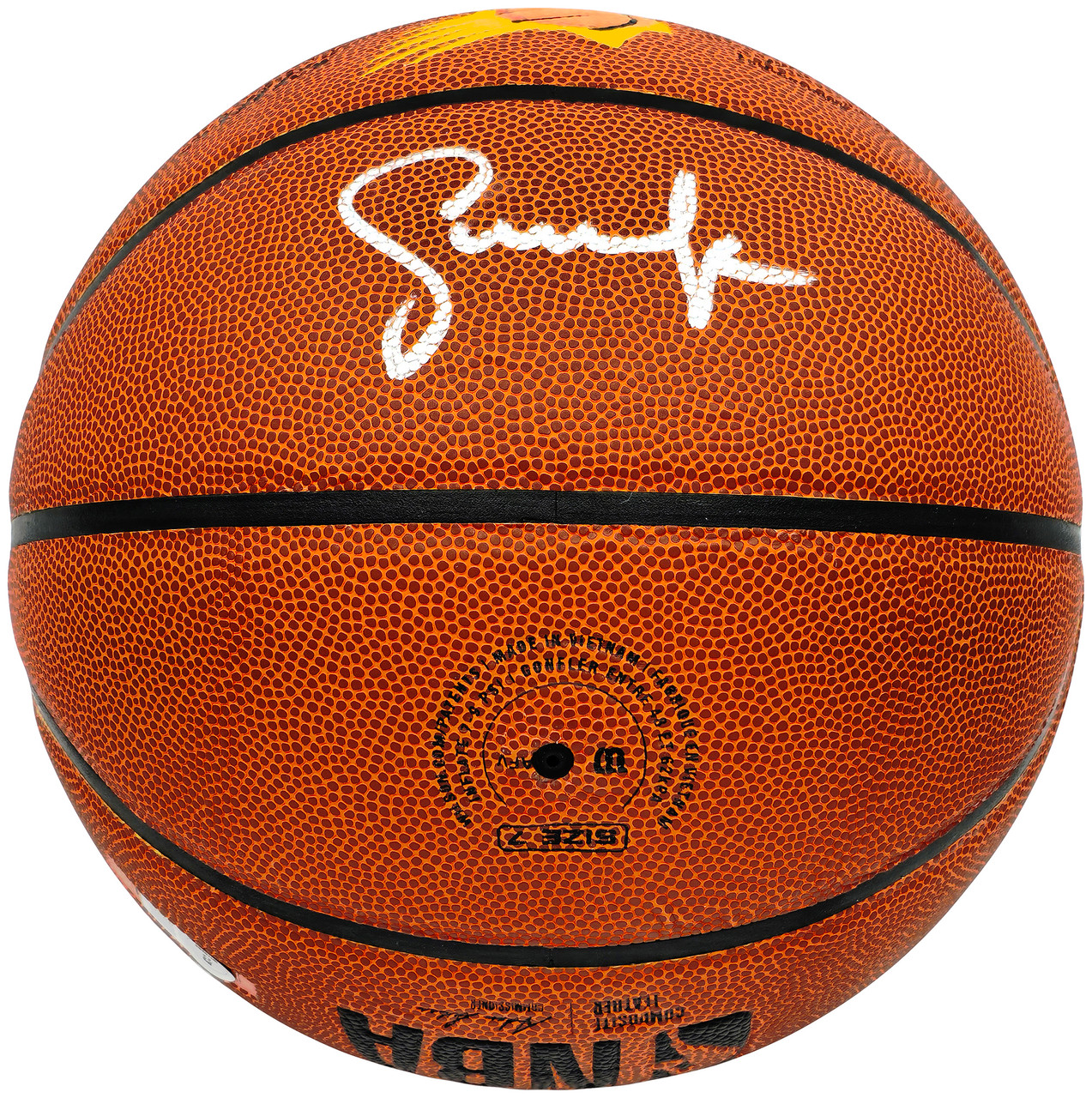 Steve Nash Autographed Composite Leather Phoenix Suns Logo
