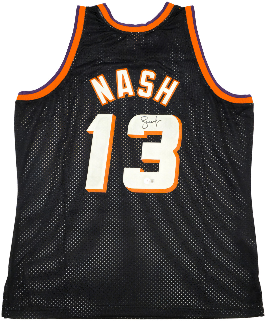 Phoenix Suns Steve Nash Autographed Black Authentic Mitchell