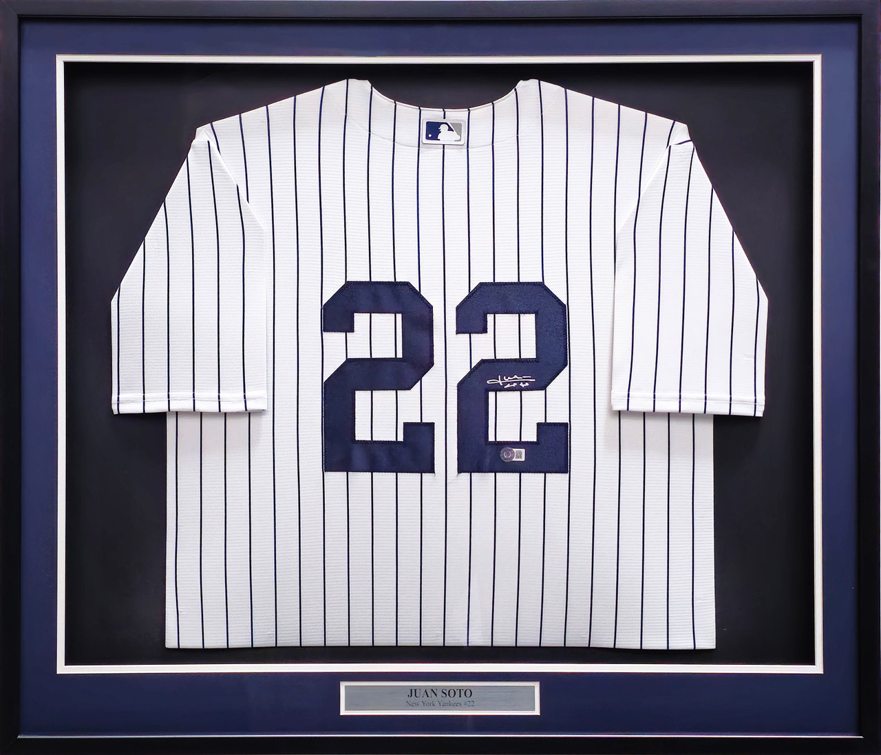 New York Yankees Juan Soto Autographed Framed White Pinstripes