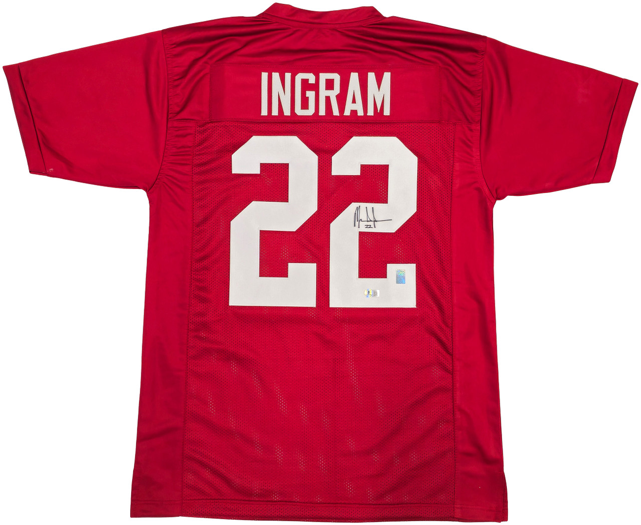 Alabama Crimson Tide Mark Ingram Autographed Red Jersey Beckett