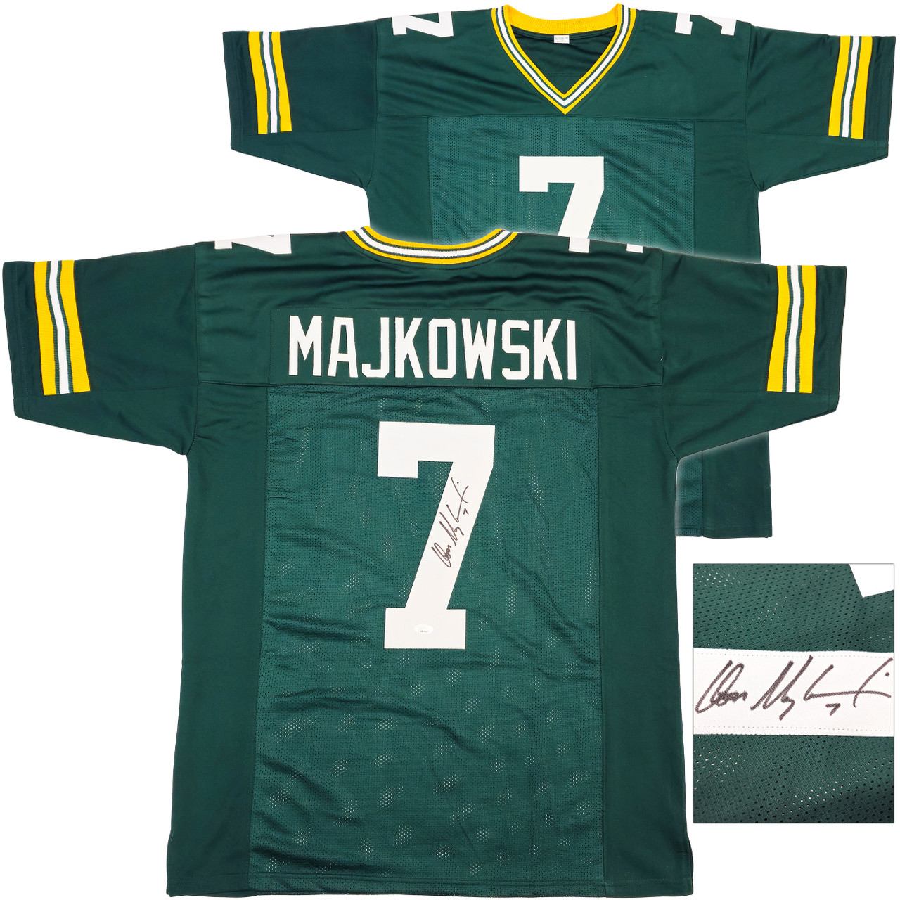 Green Bay Packers Don Majkowski Autographed Green Jersey JSA Stock
