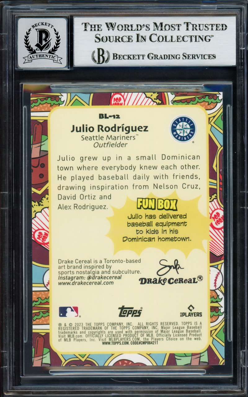 米CD Rodriguez, Julito Diploma 7  CD1381  /00110 Julio Rodriguez Framed Jersey Seattle Mariners LED Signed