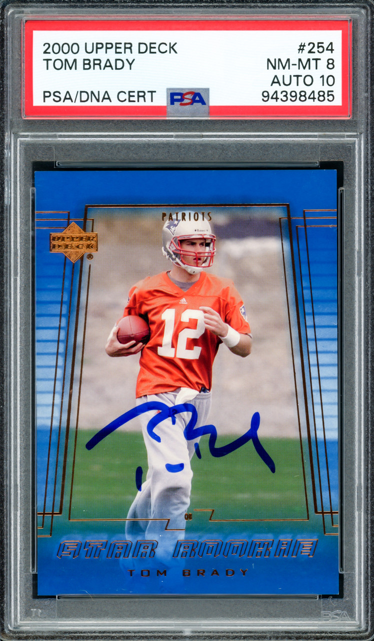 Tom Brady Autographed 2000 Upper Deck Rookie Card #254 New