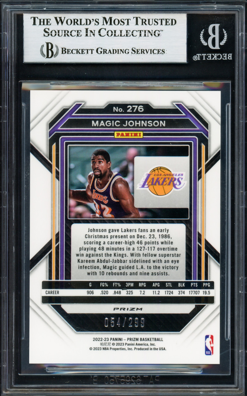 NBA カード Magic Johnson 直筆サイン prizm choice Magic Johnson Autographed 2022-23 Panini Prizm Prizms Red