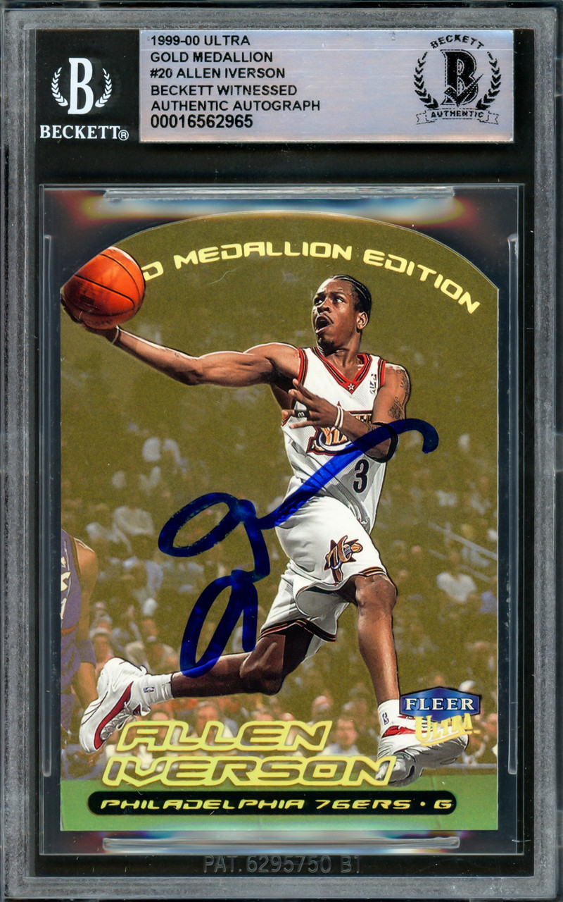 その他 2000 Fleer Allen Iverson Autographics Allen Iverson auto card 2000 Fleer Impact #18 Philadelphia