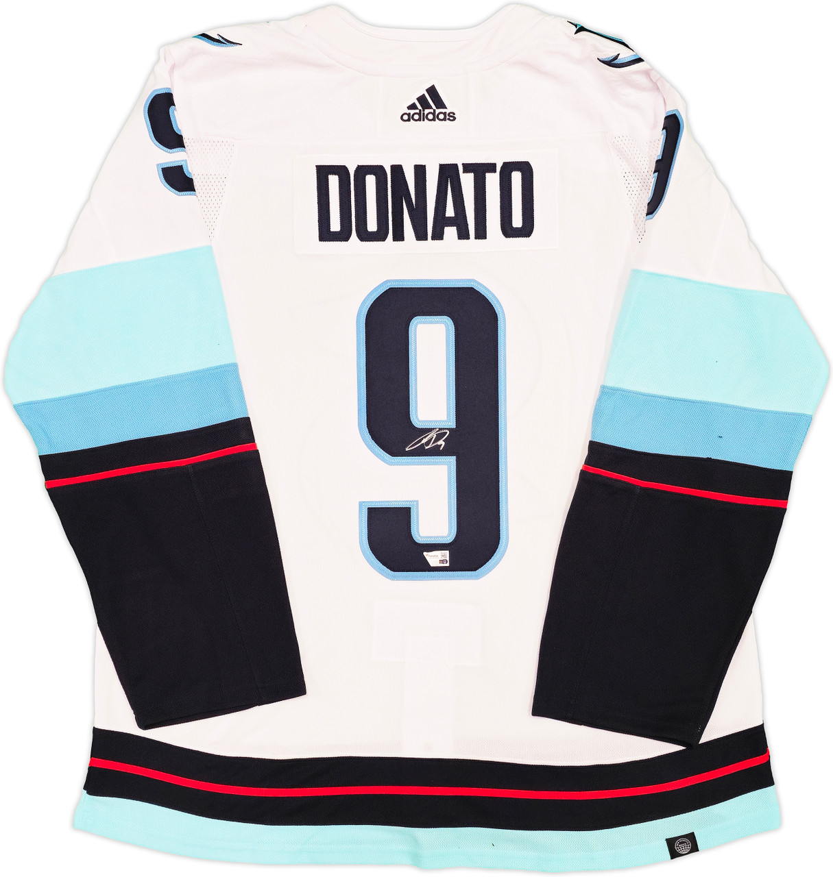 Seattle Kraken Ryan Donato Autographed White Adidas Authentic