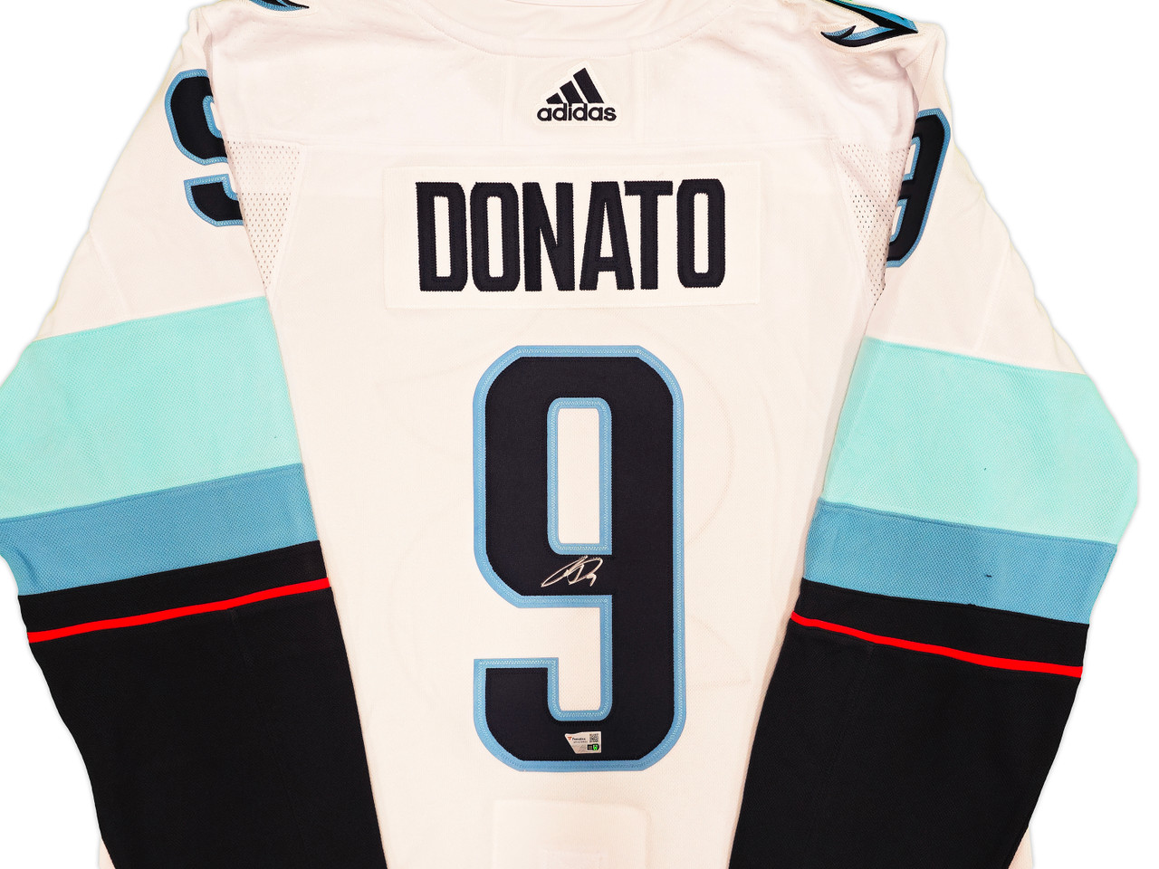 Seattle Kraken Ryan Donato Autographed White Adidas Authentic