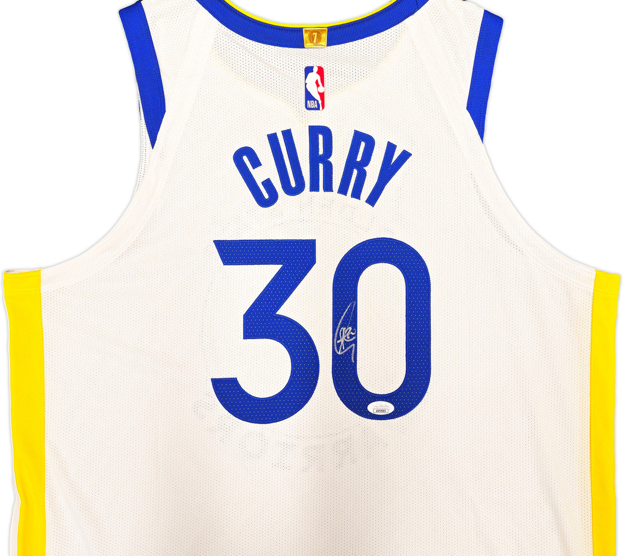 Golden State Warriors Stephen Curry Autographed White Nike Icon