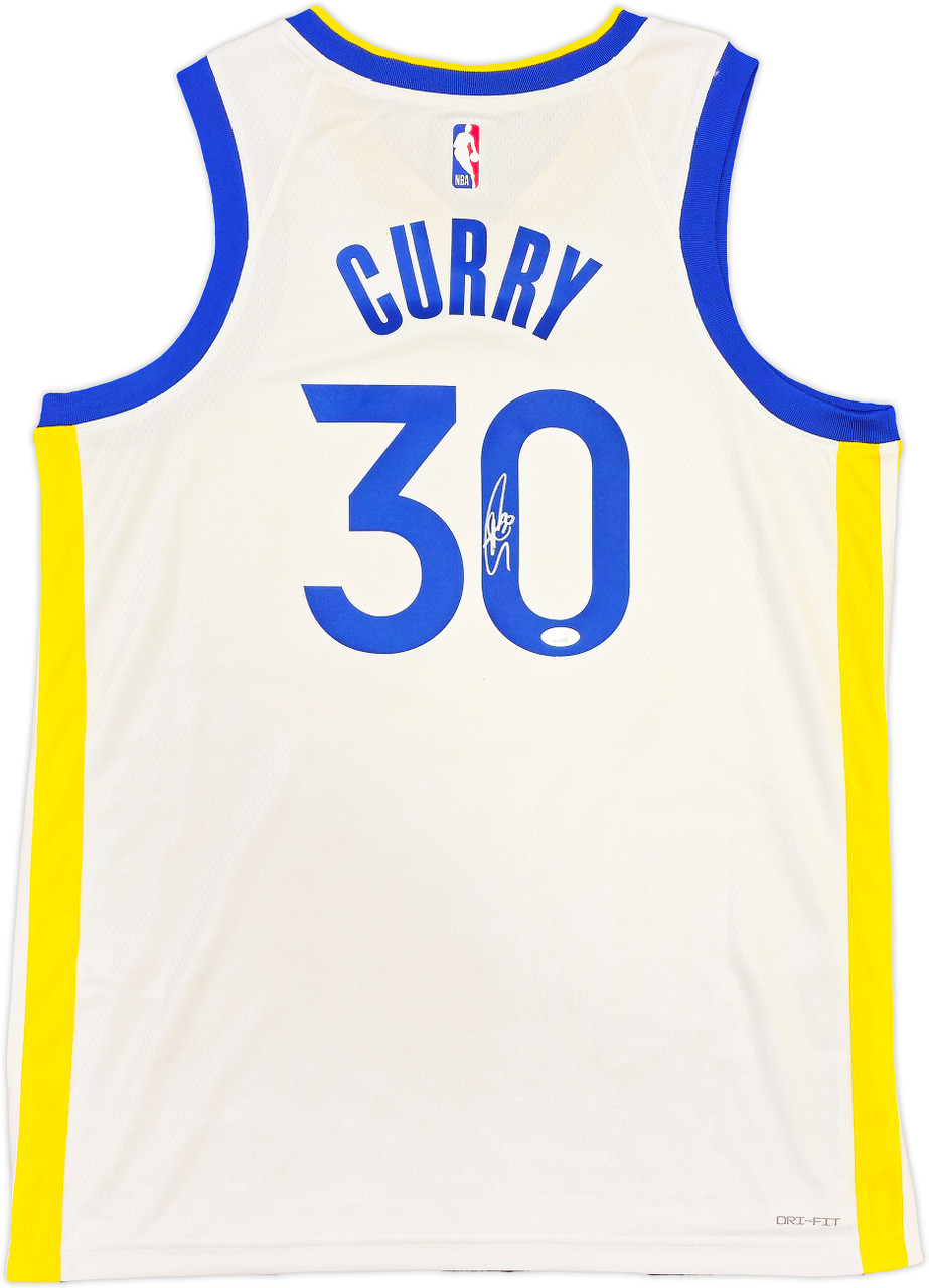 Golden State Warriors Stephen Curry Autographed White Nike