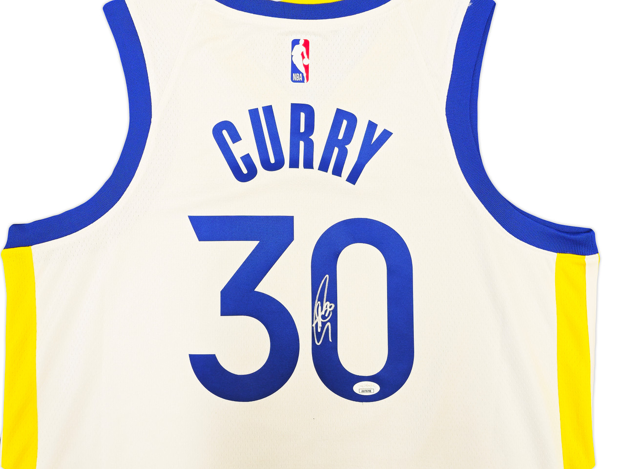 Golden State Warriors Stephen Curry Autographed White Nike Golden State Warriors Stephen Curry Autographed White Nike