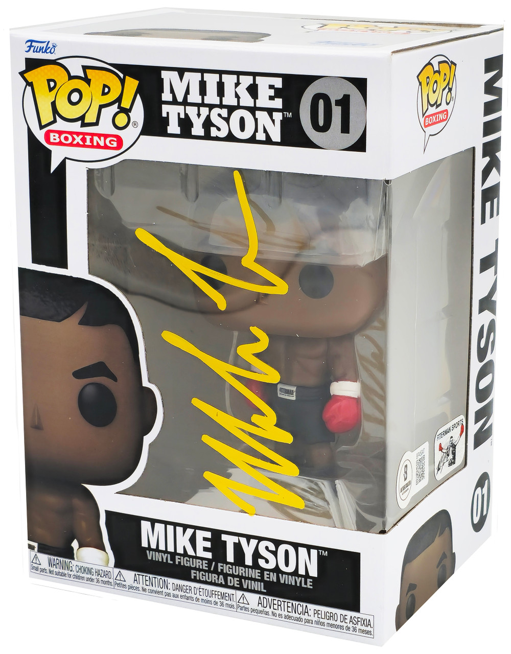 Mike Tyson Autographed Funko Pop Vinyl Figurine #01 Beckett BAS QR