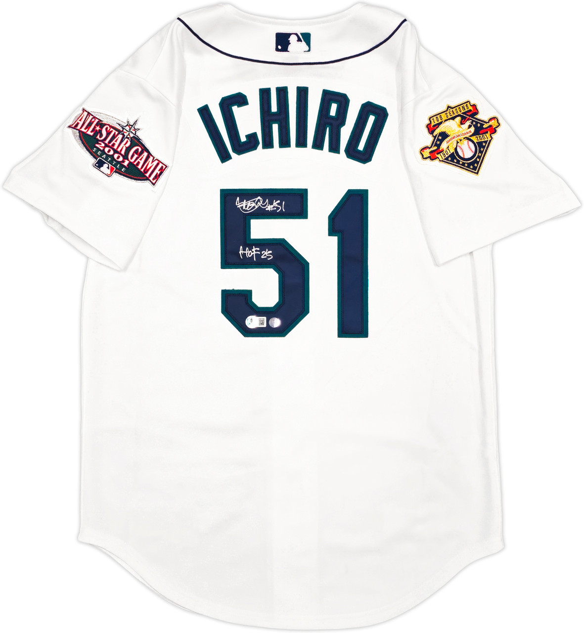 Seattle Mariners Ichiro Suzuki Autographed White Mitchell