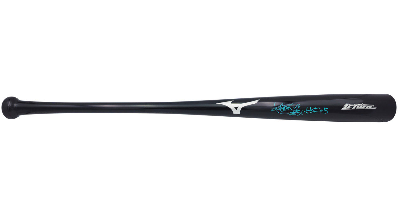Ichiro Suzuki Autographed Black Mizuno Player Model Baseball Bat