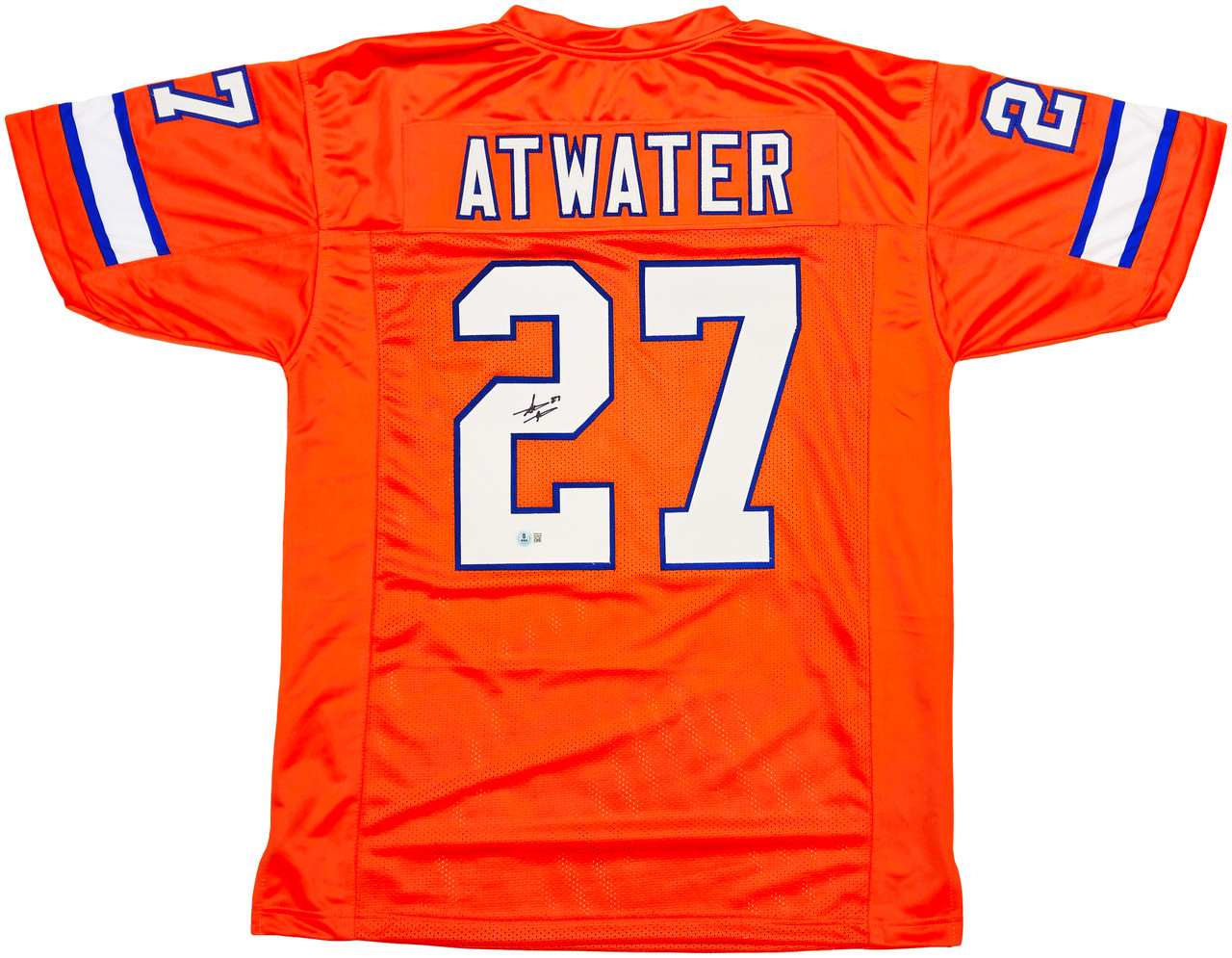 Denver Broncos Steve Atwater Autographed Orange Jersey Beckett BAS