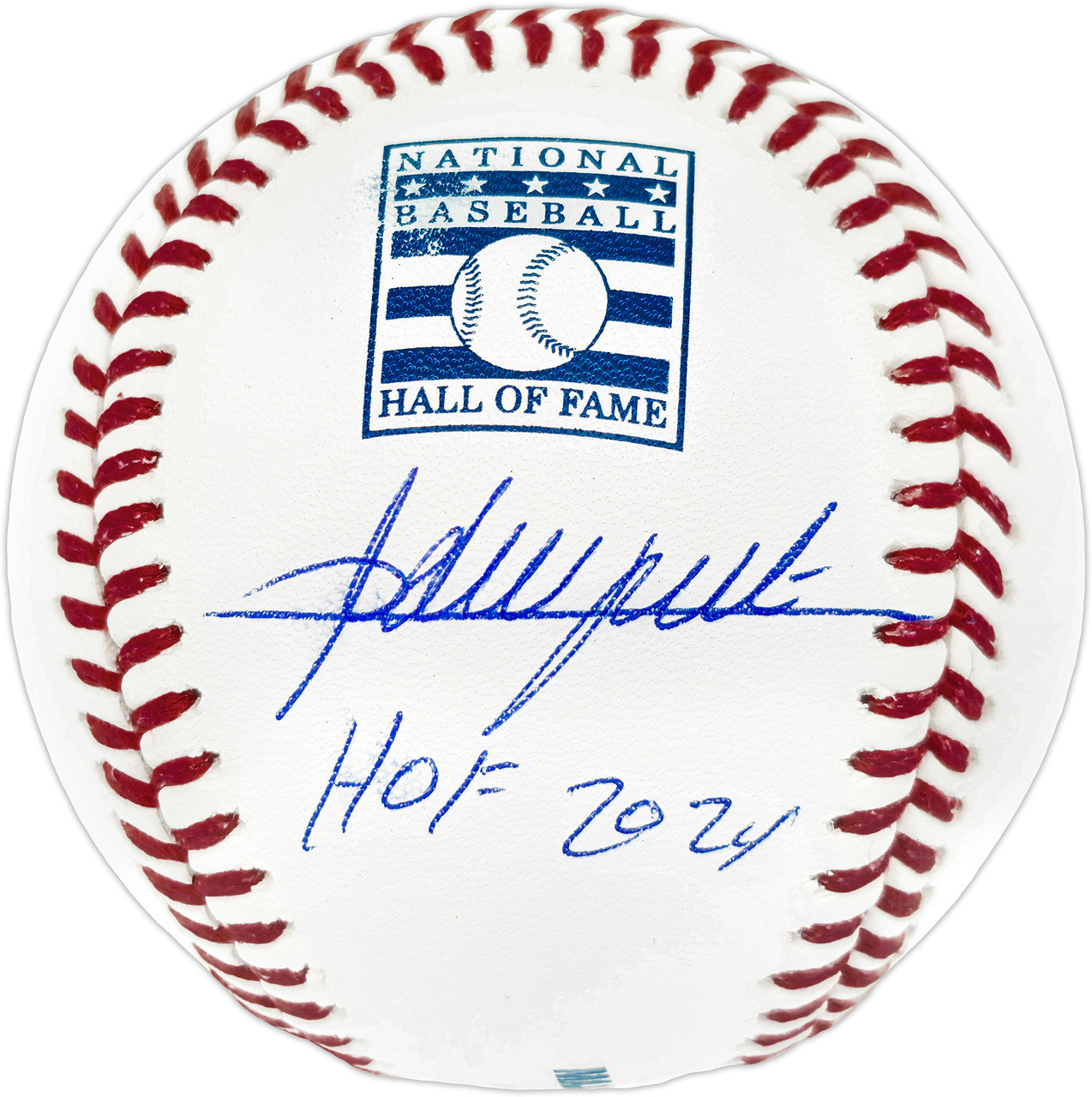 Adrian Beltre Autographed Official Hall of Fame HOF Logo MLB