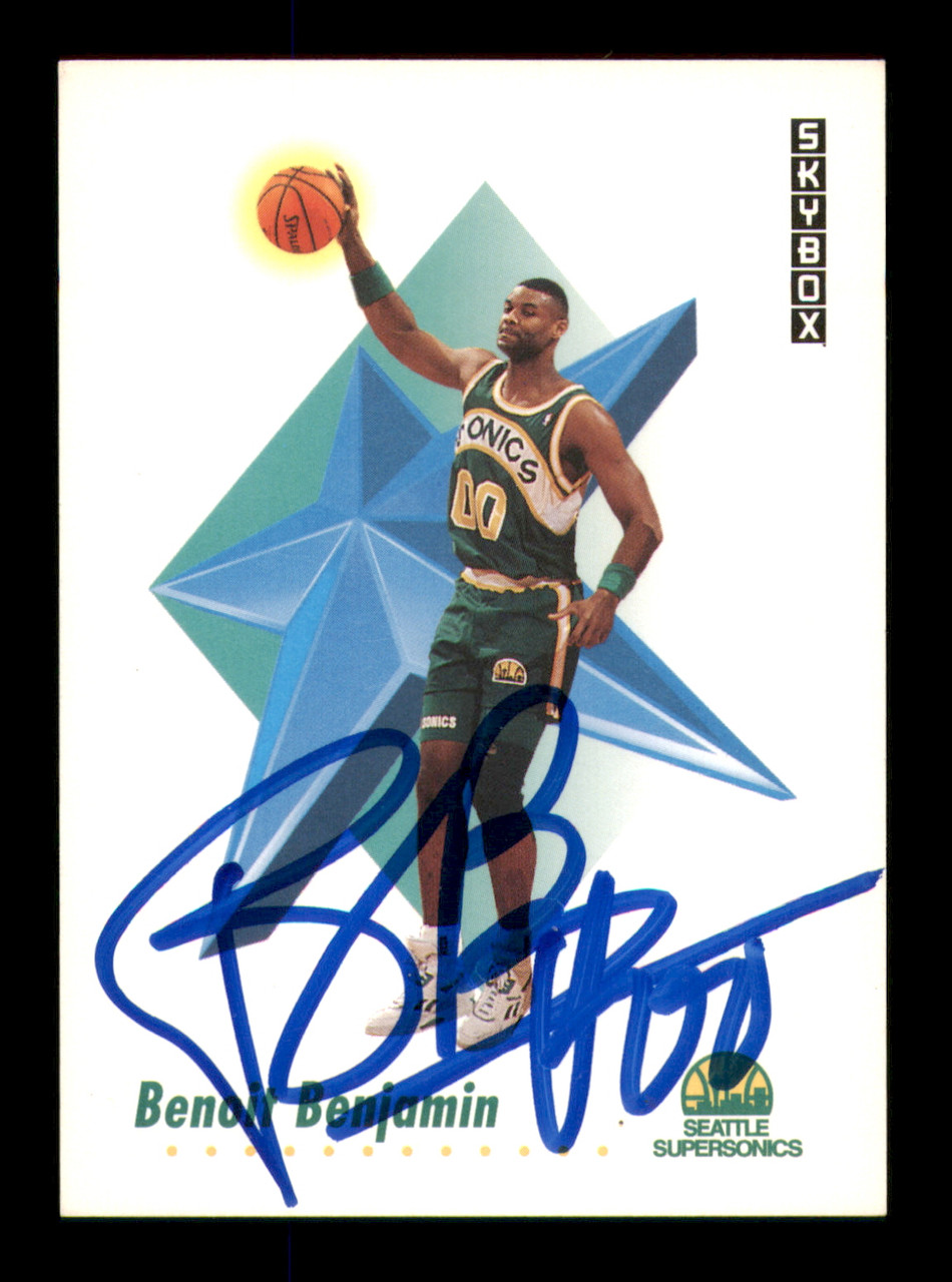 Benoit Benjamin Autographed 1991-92 Skybox Card #266 Seattle