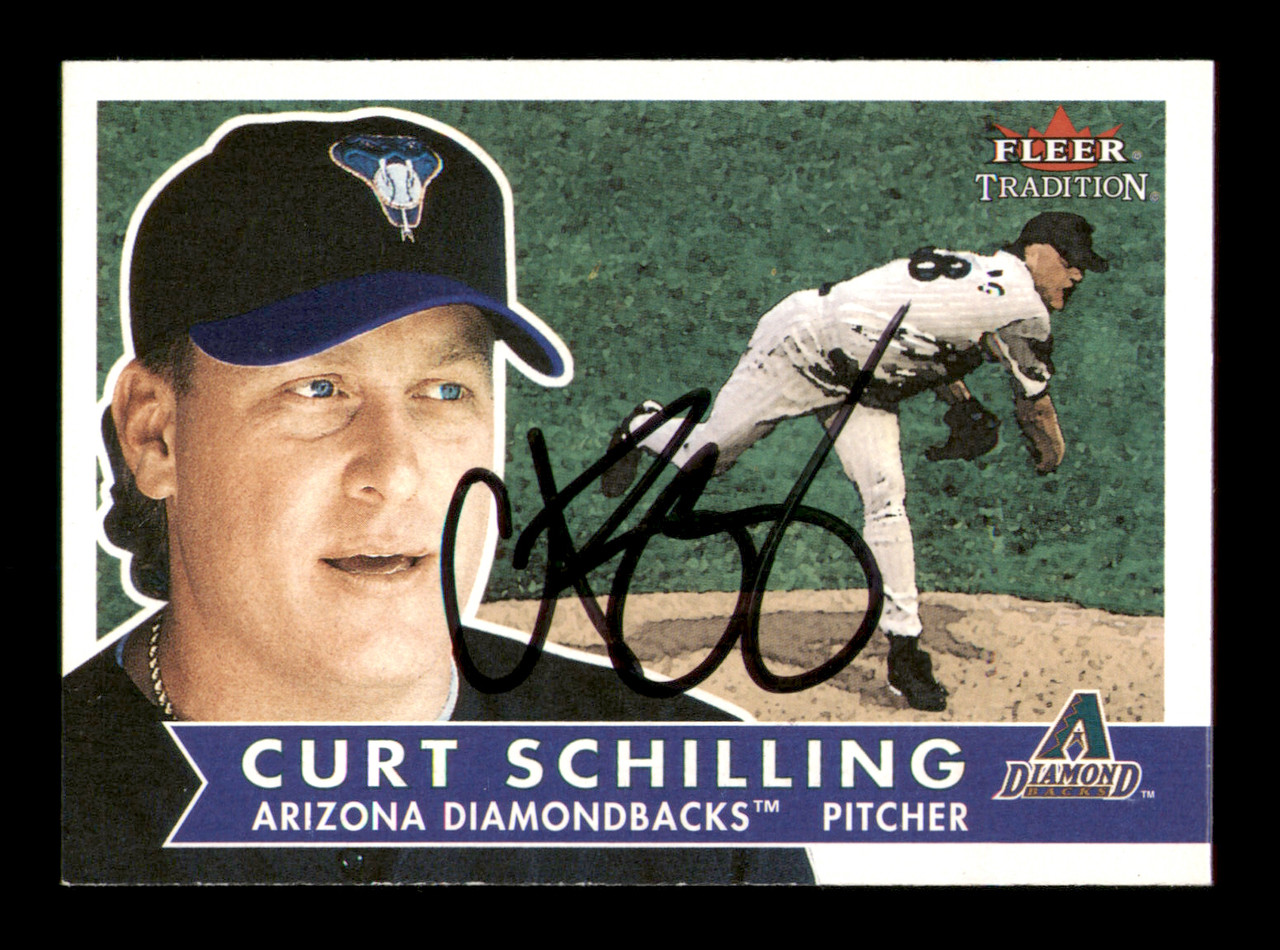 Curt Schilling Autographed 2001 Fleer Tradition Card #231 Arizona