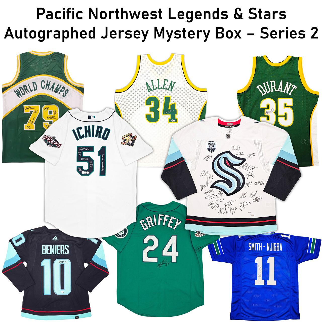 Pacific Northwest Legends & Stars Autographed Jersey Mystery Box