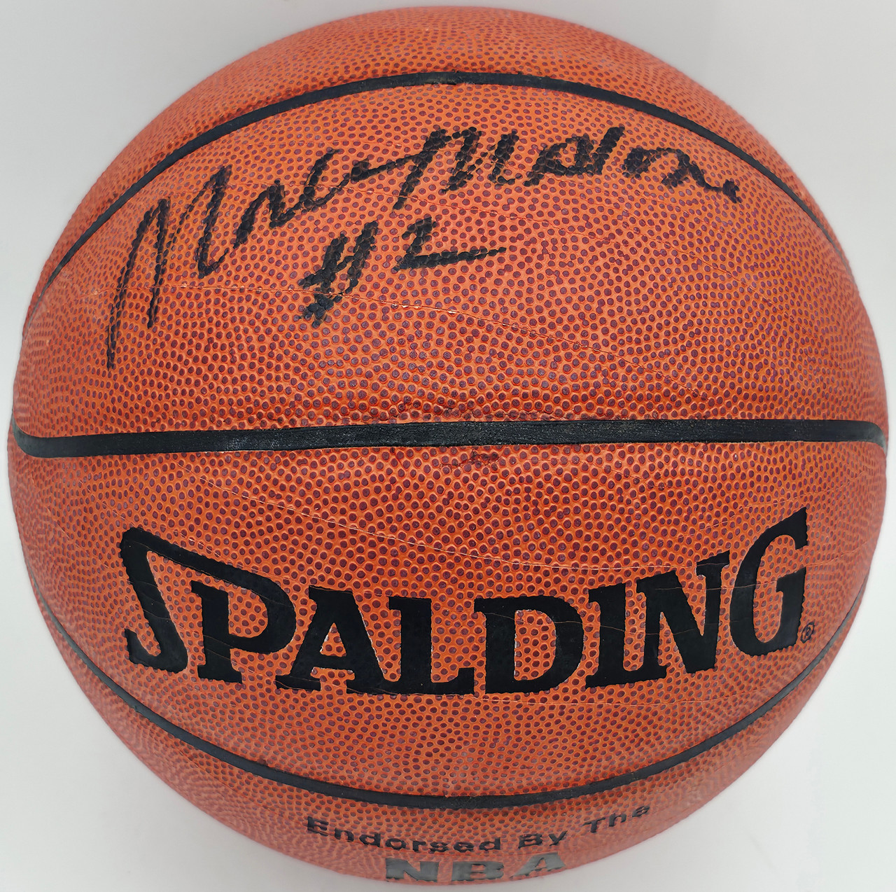 Moses Malone Autographed Official NBA Leather Basketball
