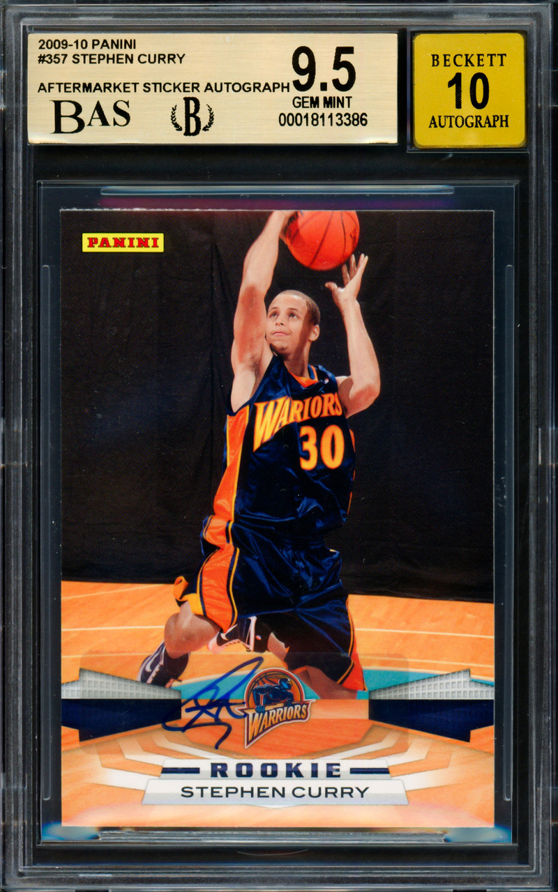 Stephen Curry Autographed 2009-10 Panini Rookie Card #357 Golden State  Warriors BGS 9.5 Auto Grade Gem Mint 10 Beckett BAS #18113386