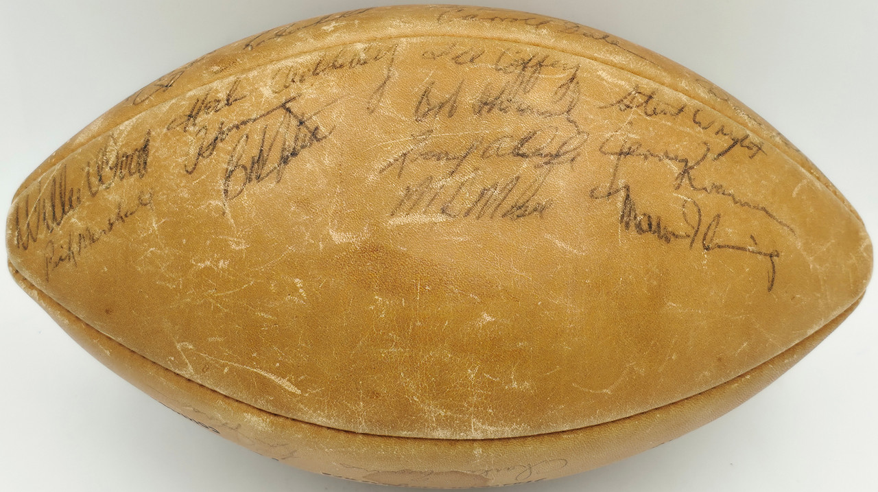 1965 NFL Champion Green Bay Packers Team Autographed Official NFL