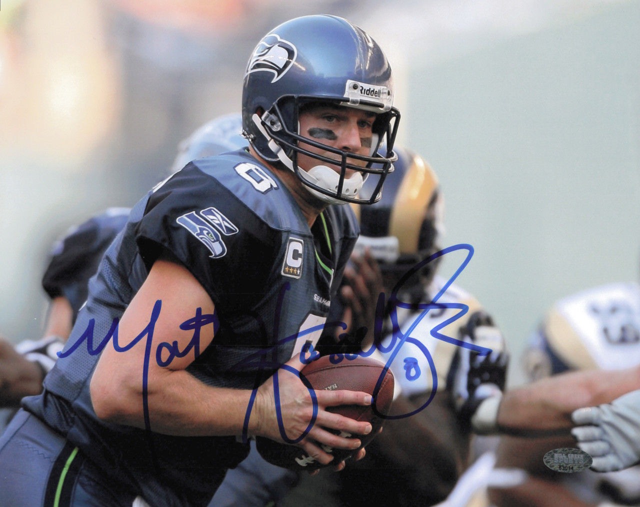 Matt Hasselbeck Autographed 8x10 Photo Seattle Seahawks MCS Holo