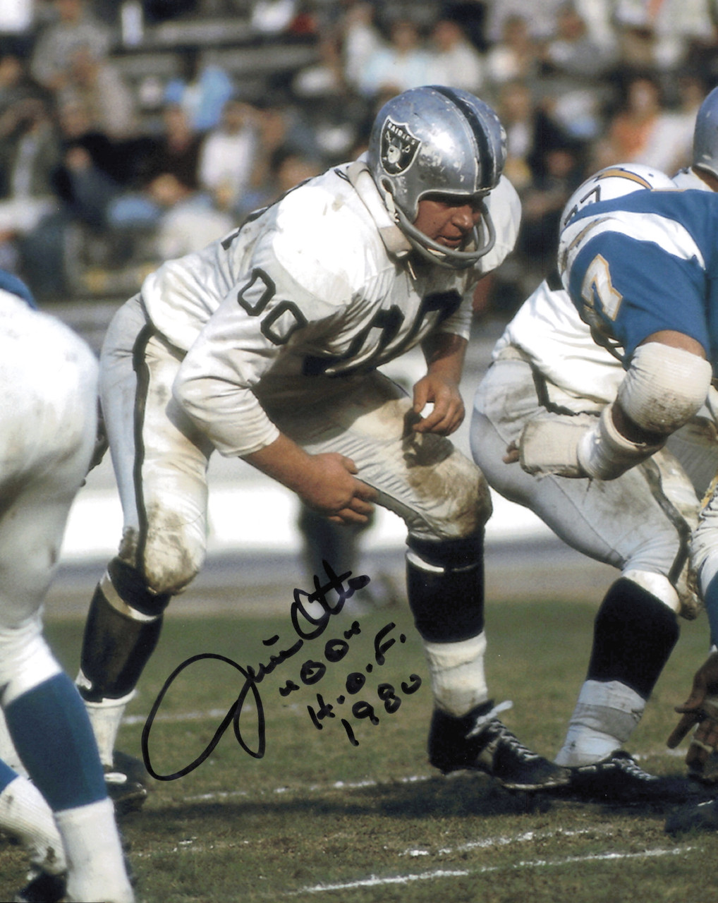 Jim Otto Autographed 8x10 Photo Oakland Raiders 
