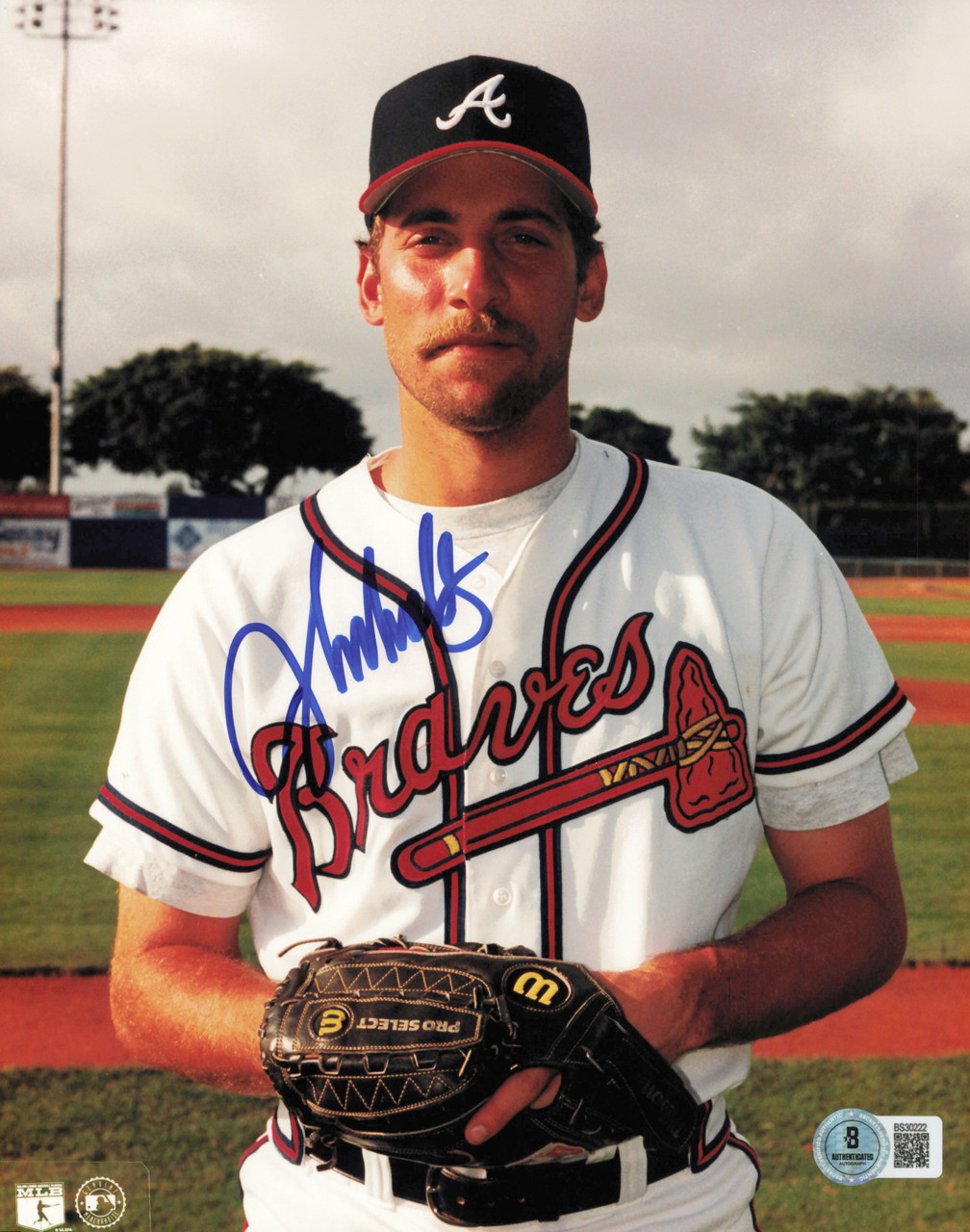 John Smoltz Autographed 8x10 Photo Atlanta Braves Beckett BAS QR