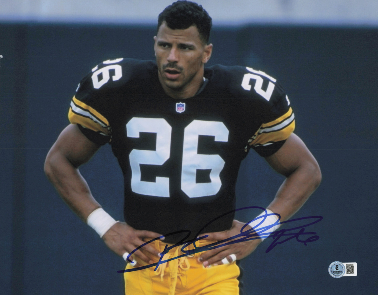 Rod Woodson Autographed 11x14 Photo Pittsburgh Steelers Beckett