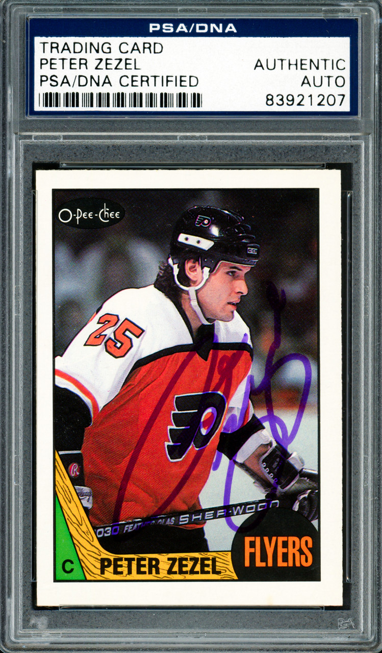 Peter Zezel Autographed 1987-88 O-Pee-Chee Card #71 Philadelphia