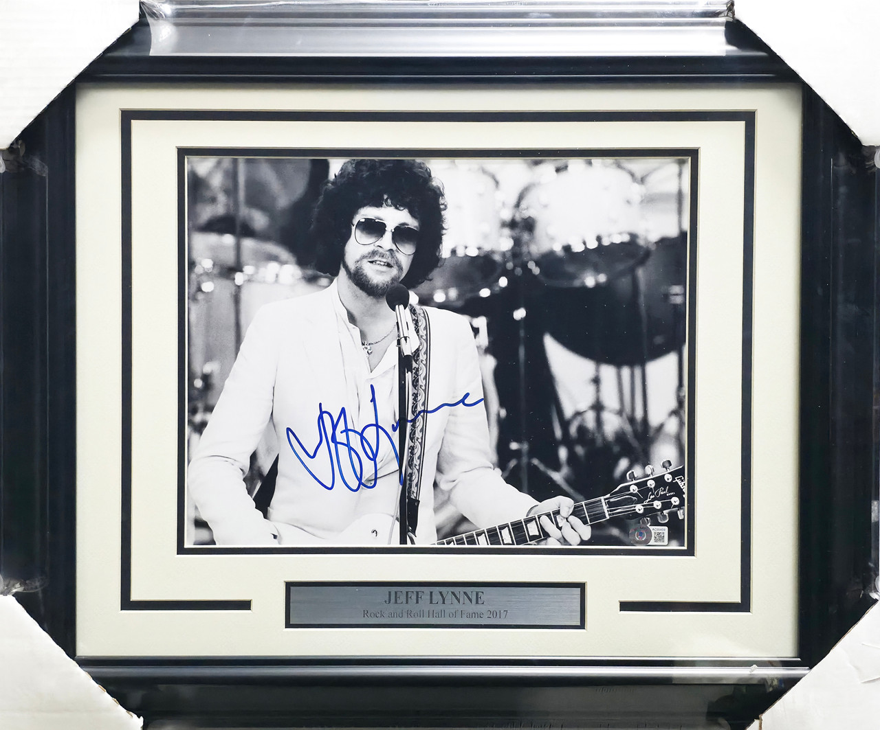 洋楽 Flat Lyne Entertainment Presents Jeff Lynne Autographed Framed 11x14 Photo Electric Light Orchestra
