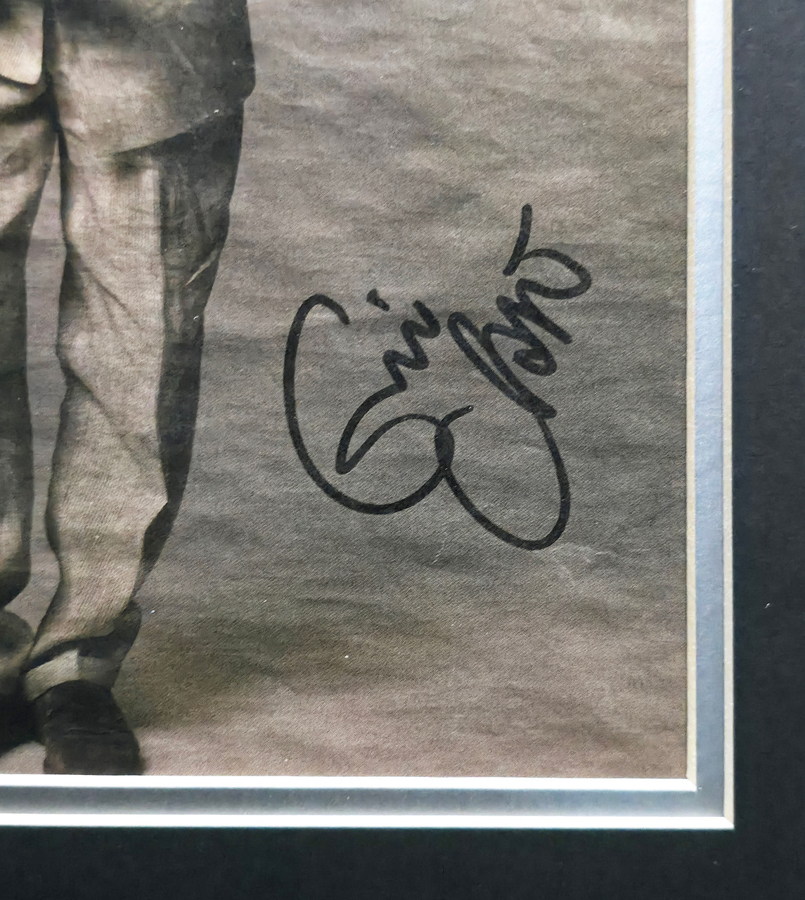 Eric Clapton Autographed Framed 10x12 Photo Beckett BAS #AC95432