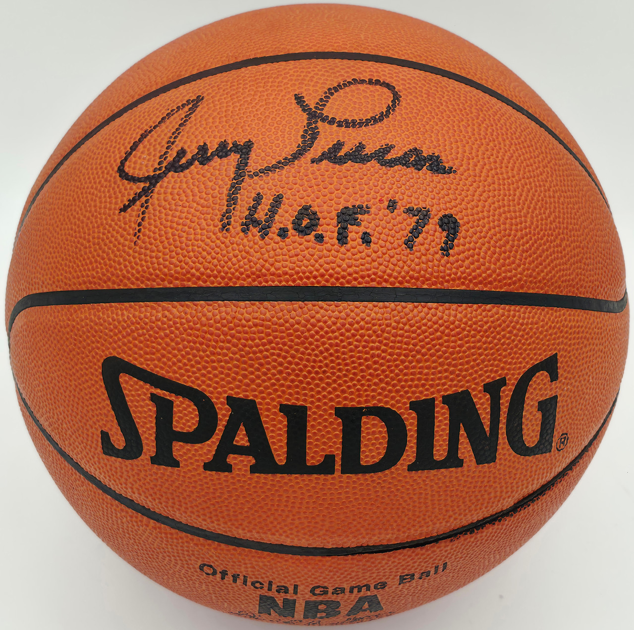 Jerry Lucas Autographed Spalding NBA Leather Game Basketball New
