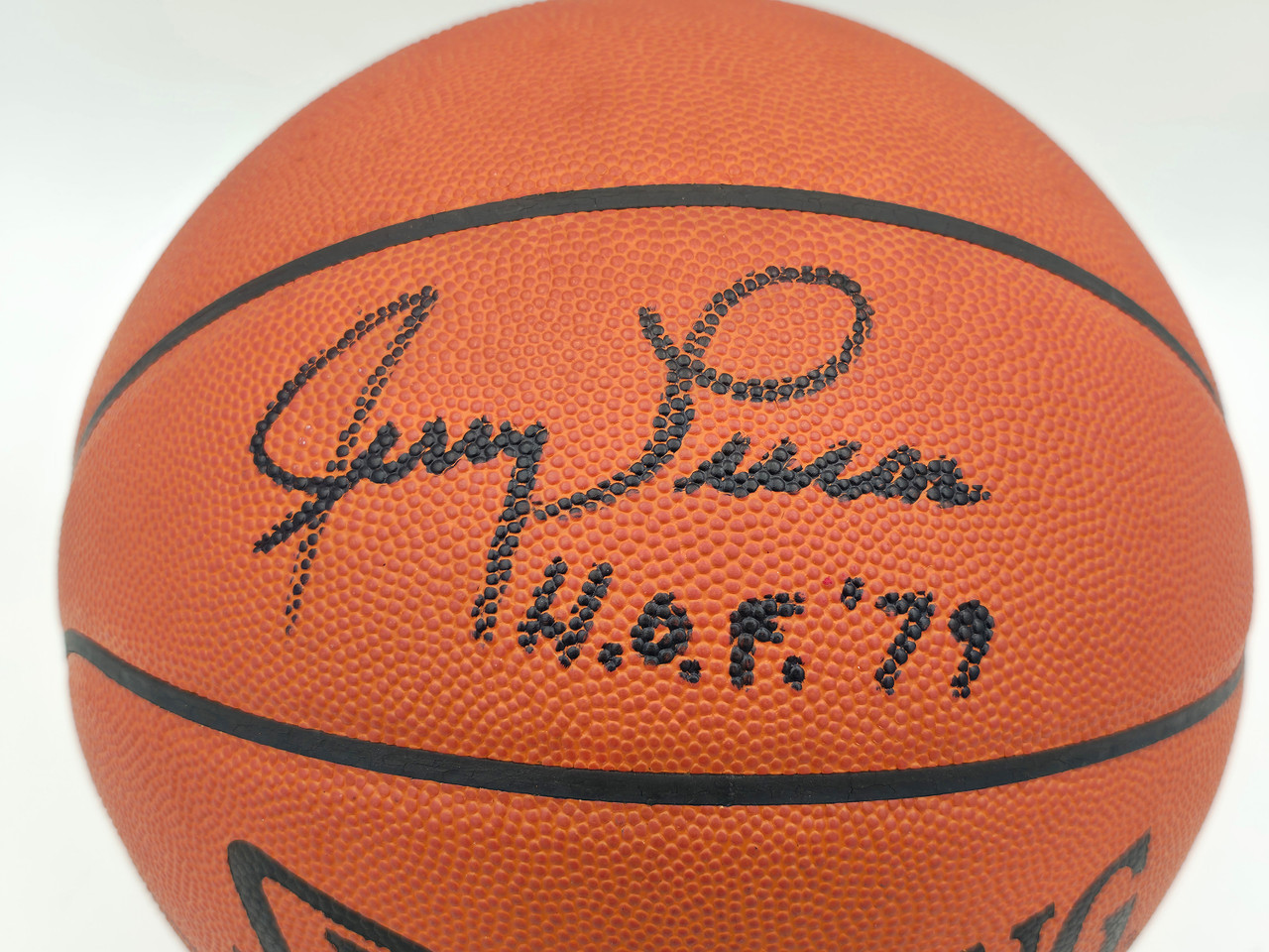 Jerry Lucas Autographed Spalding NBA Leather Game Basketball New