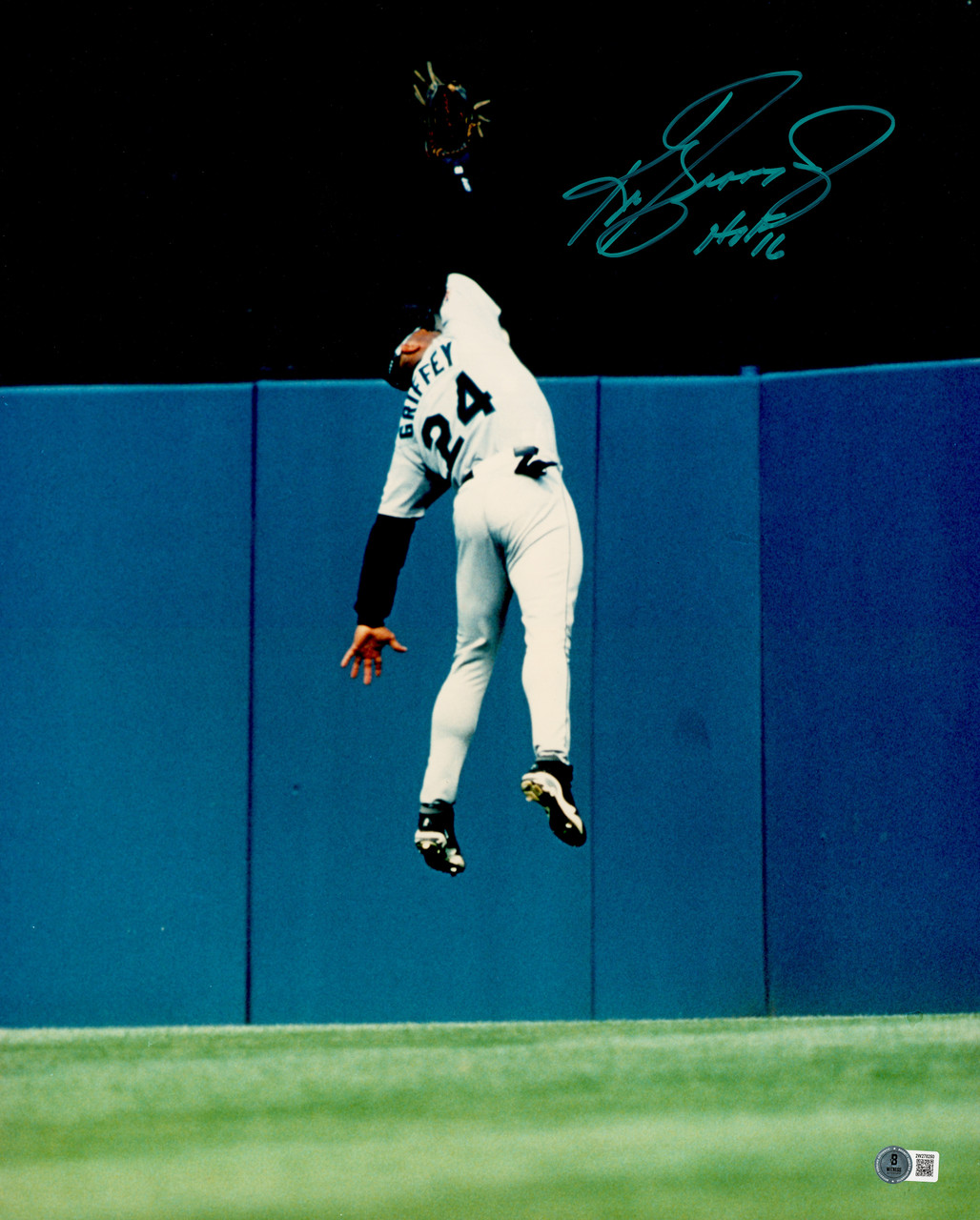 Ken Griffey Jr. Autographed 16x20 Photo Seattle Mariners (Wall