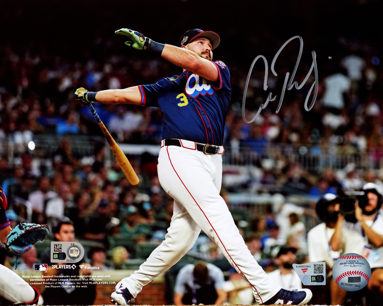 Cal Raleigh Autographed 8x10 Photo Seattle Mariners Fanatics & MLB 