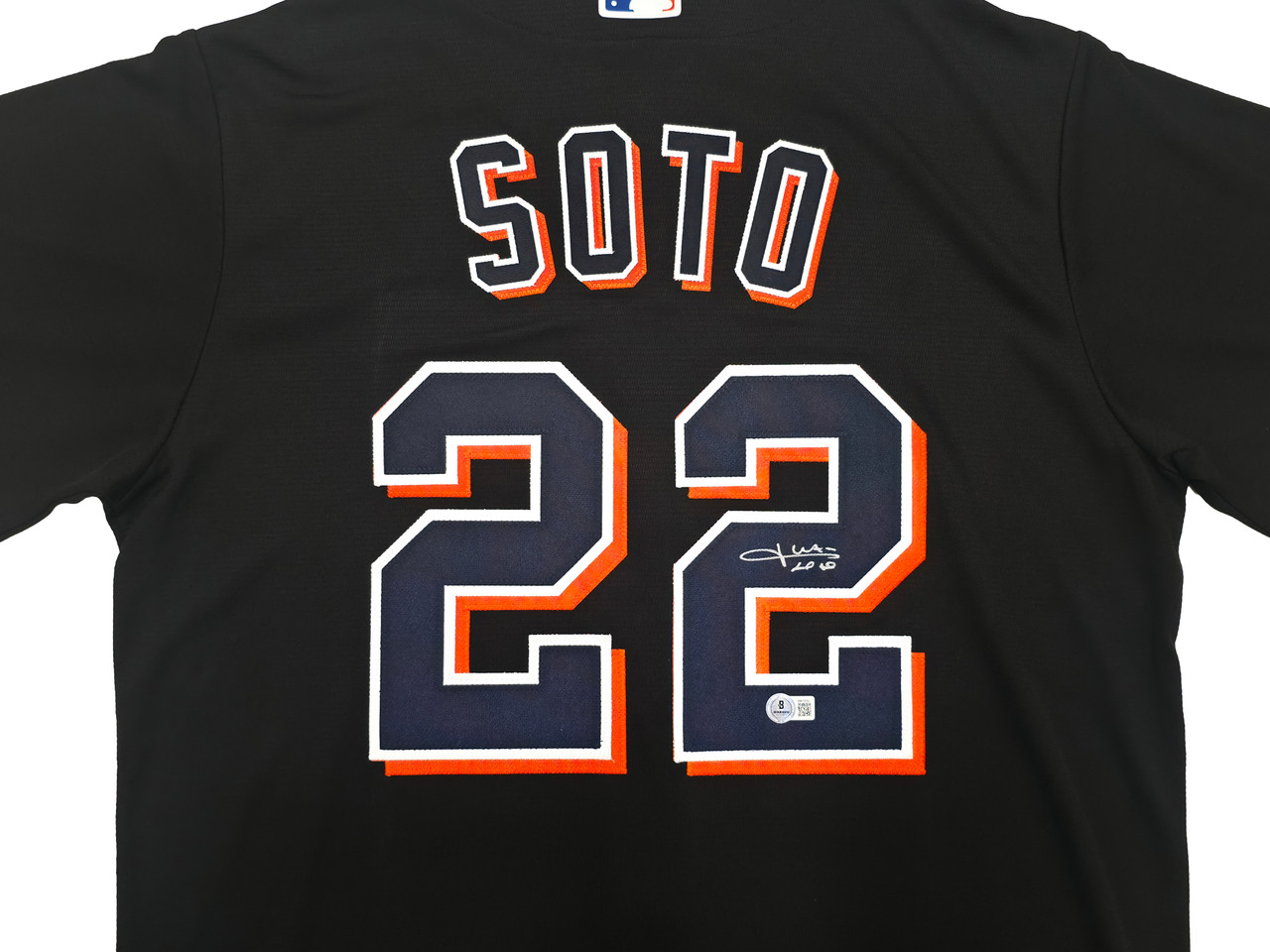 New York Mets Juan Soto Autographed Black Nike Jersey Size L