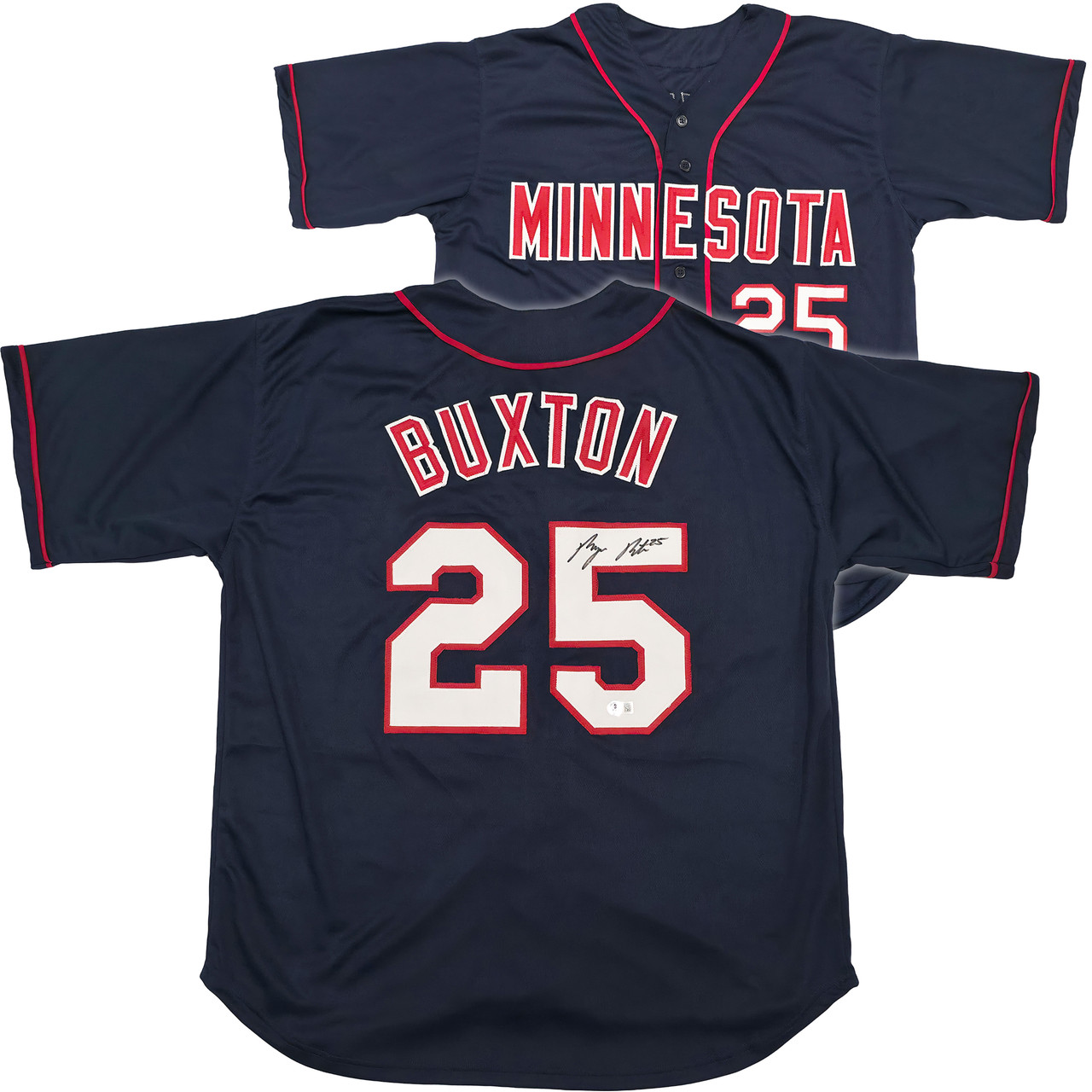 Minnesota Twins Byron Buxton Autographed Blue Jersey Beckett BAS