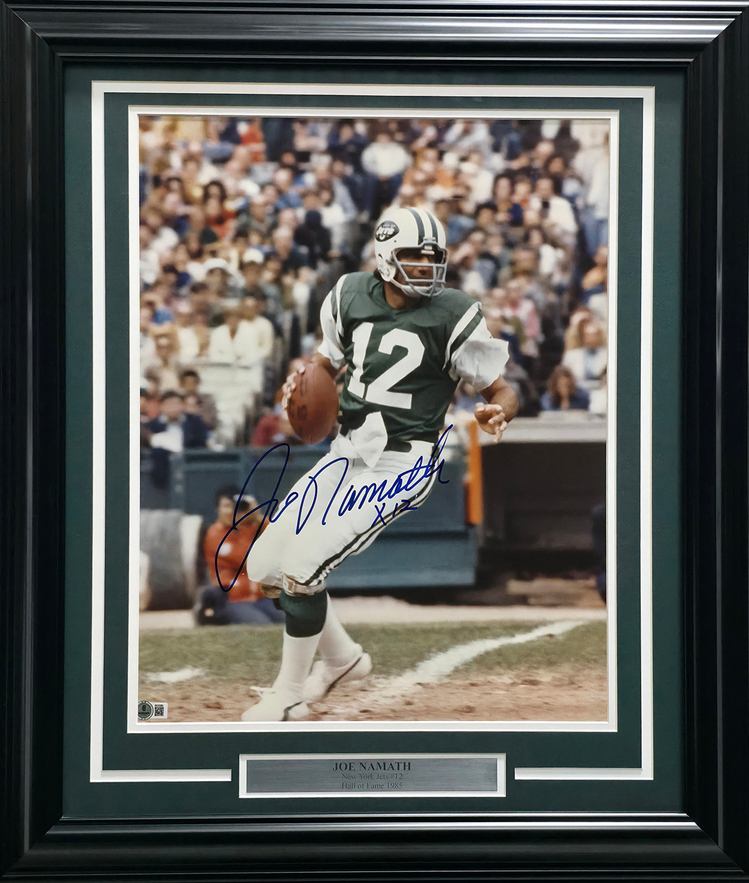 Joe Namath Autographed Framed 16x20 Photo New York Jets 