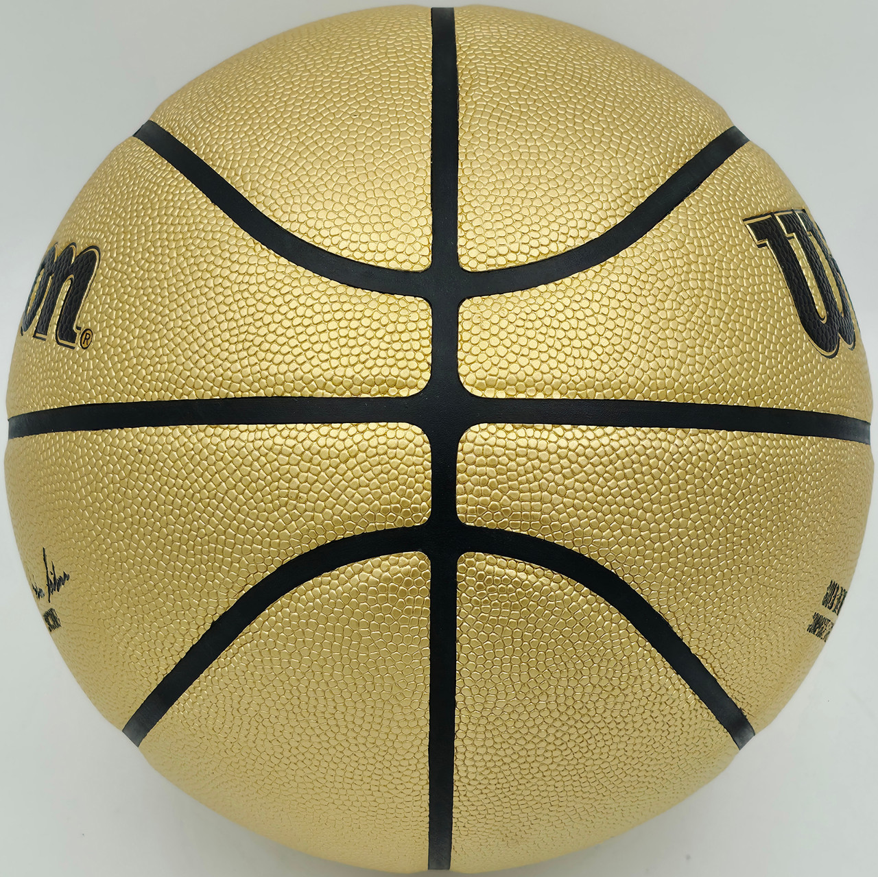 Allen Iverson Autographed Gold Edition Composite Leather