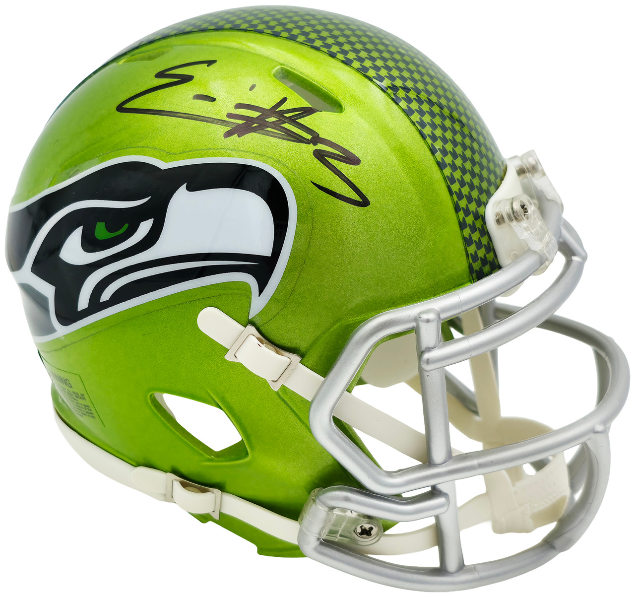 Nick Emmanwori Autographed Seattle Seahawks Flash Green Speed Mini