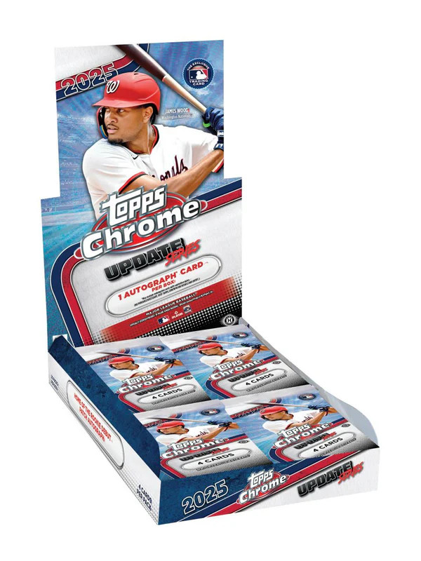 topps chrome mlb update series 未開封box 2025 Topps Chrome Update Series Baseball Hobby Box Stock #256731