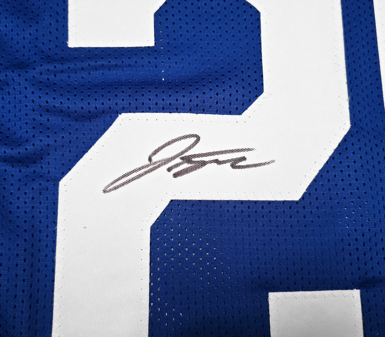 Indianapolis Colts Jonathan Taylor Autographed Blue Jersey Beckett  display picture 1