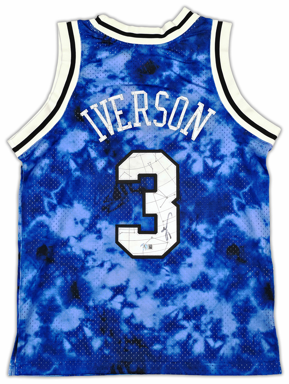 Philadelphia 76ers Allen Iverson Autographed Blue Authentic